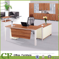 Fashion aluminum frame economical modern executive writing desk for office interior decoration